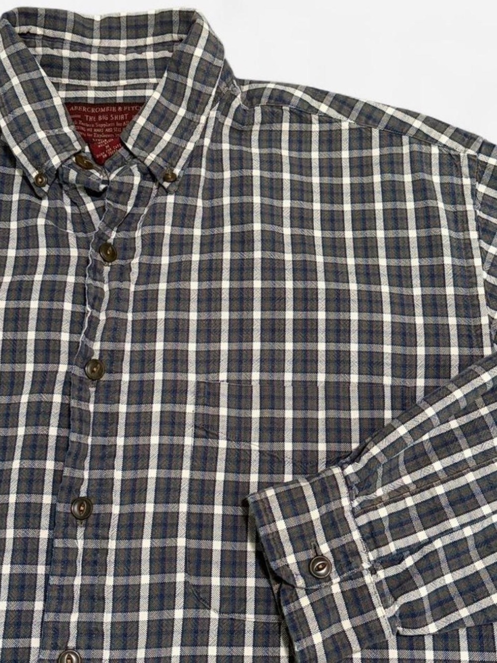 Abercrombie & Fitch The Big Shirt Plaid Button Up Men’s Medium